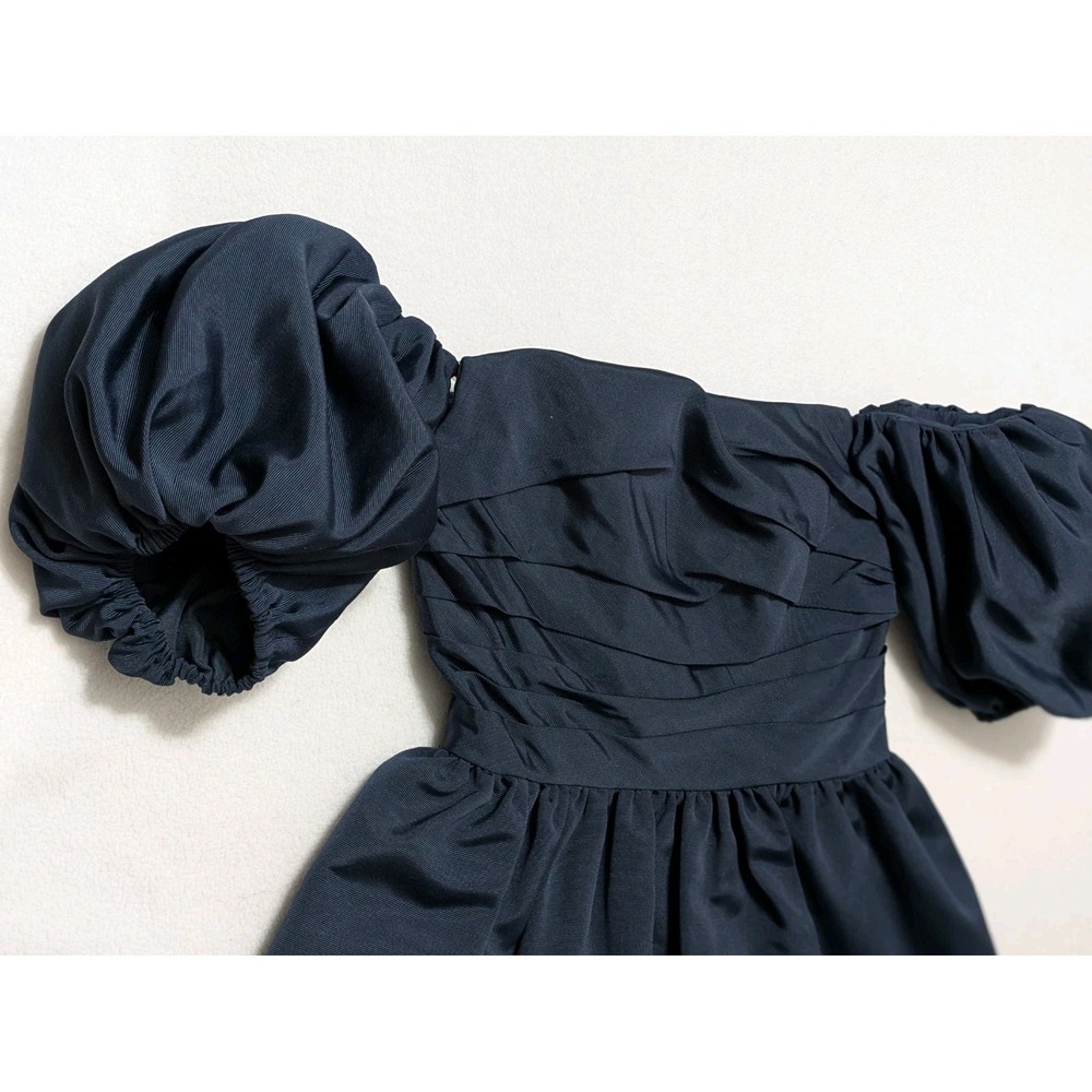 Jenny Yoo Regina Dress in Navy Blue, size 2 with detachable sleeves Formal Midi - Picture 7 of 16